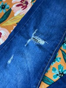 Distressed Denim Jeans