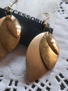 Gold Leaf Danglers