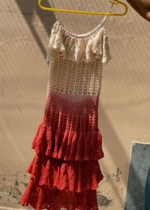 Crochet Ruffle Dress
