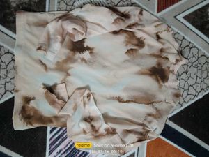Brown Tie-Dye Pattern Top
