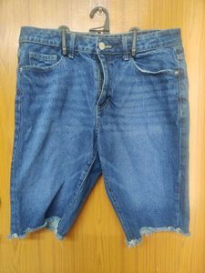 Long Denim Shorts