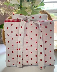 Sale🔥Heart Print Quilted Pouch🎀💖