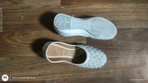 new handwork bellies white and gold cutdana