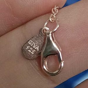 925 Real Silver Butterfly Pendant With Link Chain