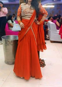 Mermaid Style Heavy Lehanga Type Dress Saree