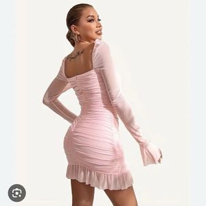Pink Bodycon Mini Dress Lulu&amp;sky Brand