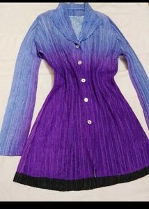 Ombre Pleated Dress