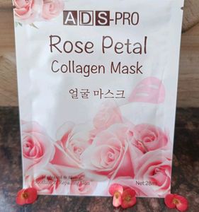 ADS Pro Rose Petal Collagen Mask 얼굴 마스크