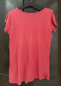 Red Graphic Tee with Inspirational Quotes