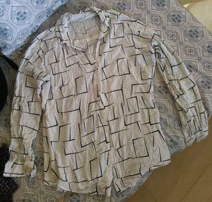 White Printed Shirt♥️
