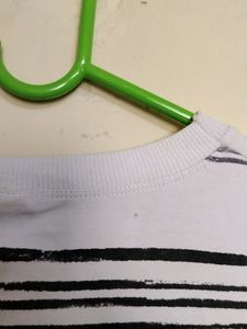 White Striped Sweatshirt