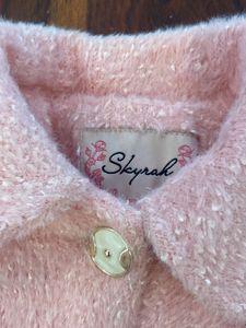 Vintage Pink Floral Ponchu