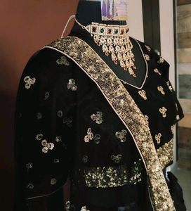 Black Sequence Lehnga