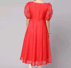 Red Organza Dress