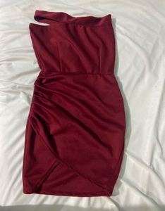 Maroon Bodycon Dress