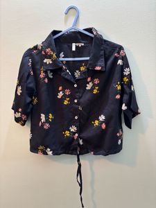 Floral Print Crop Top