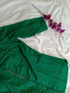 womens shirt Green Tunic Top