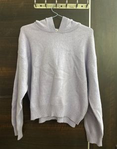 Lavender Knit Hoodie