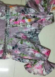 Handwork Floral Gown