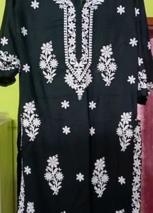 Black Embroidered Kurti