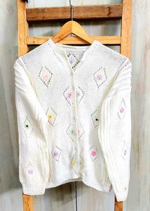 Off white Designer Sweater Size-34-36