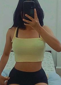 Cute Yellow Crop Top