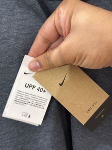 Nike Blue Zip-Up Hoodie With Zipper Pockets