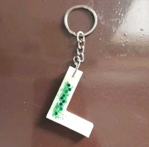 Initial 'L' Keychain