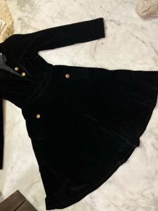 Elegant Black Velvet Dress