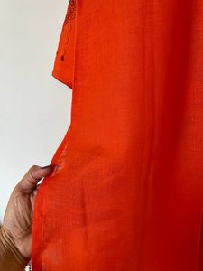 Orange Mirror Kurta