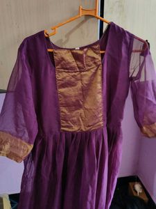 Purple Ethnic Kurta Set
