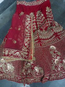 Bridal Lehenga - Maroon &amp; Gold