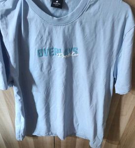 Light Blue Graphic Tee oversized