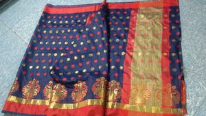 Beautiful Nevy Blue Colour Saree