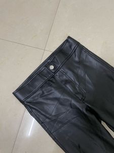 Zara Faux Leather Vintage Pant
