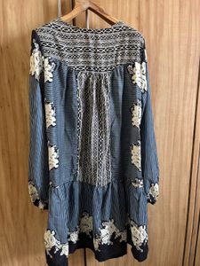 Floral Print Long Sleeve Dress- Size M