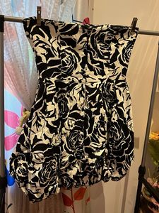 Black &amp;white Party Dress