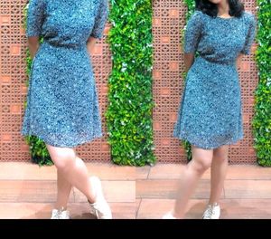 Floral Print Fit &amp; Flare Dress