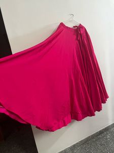 Pink Top and Blue Dupatta