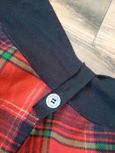 Korean Y2k Red Checked Mini Skirt.