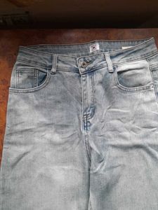 Wide Leg Denim Jeans