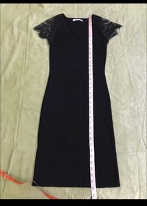 Little Black Dress w/ Lace Sleeves