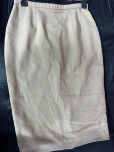 M&S Beige Pencil Skirt
