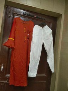 Beautiful Summer Kurta With Pants Set
