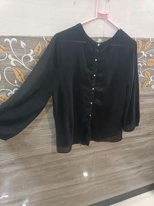 Black Transparent Top