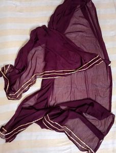 Wine Colour Sharara Set