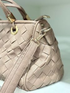 Woven Handbag with Tassels