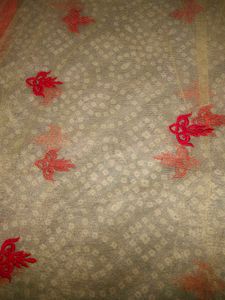 Dwomen Party Wear Embroidary Net Dupata