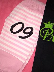 Black And Baby Pink Combination Beautiful Dress