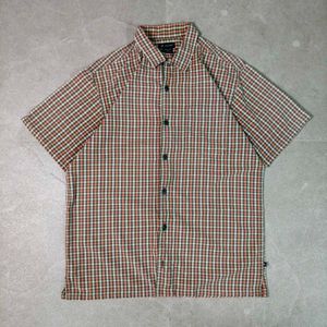 Checkered Short Sleeve Button-Down